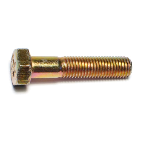 Midwest Fastener Grade 8, 5/16"-24 Hex Head Cap Screw, Zinc Yellow Steel, 1-1/2 in L, 10 PK 62964 - main